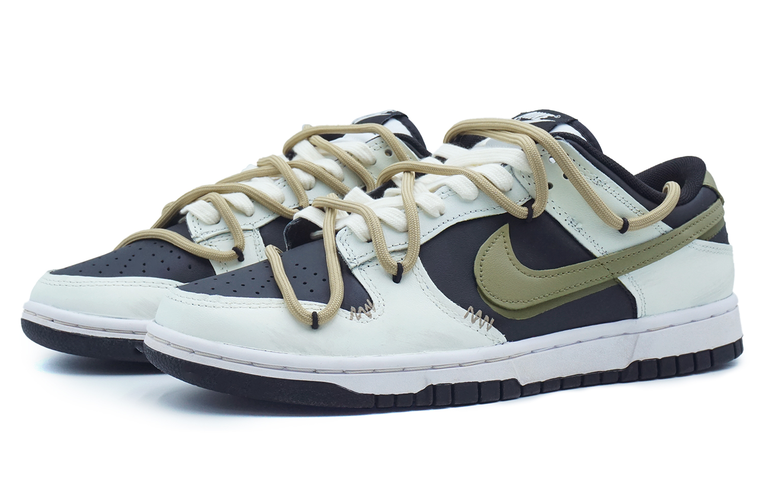 Shop [Kasut Custom] Nike Dunk Low 'Panther Olive' DD1391-100(Team108-男款丛林探险者)