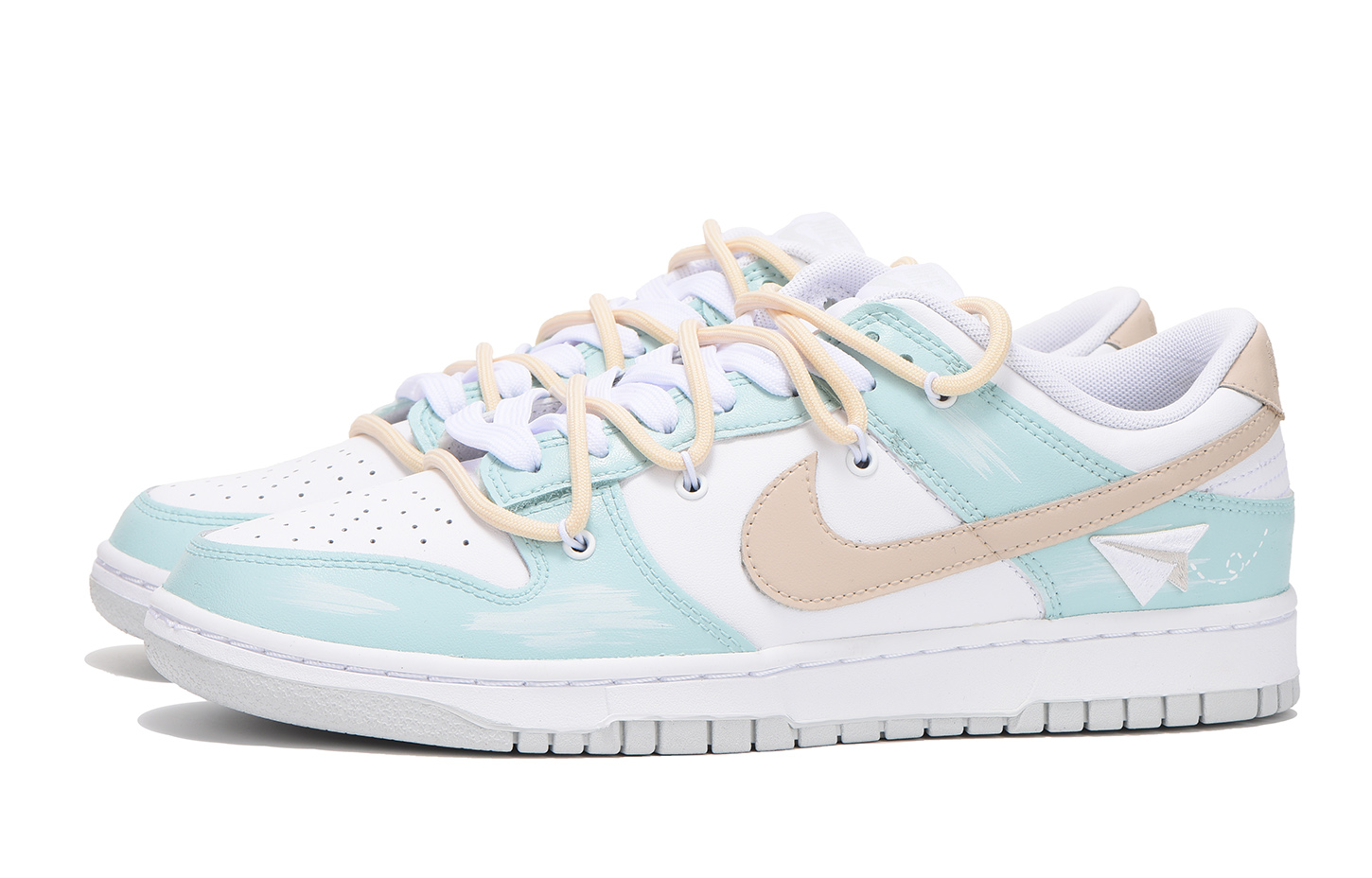 Order 【カスタムシューズ】ナイキ ダンク ロー「ペーパーエアプレーン グリーン」 DH9765-102(Team59-女款绿飞机SBOX)