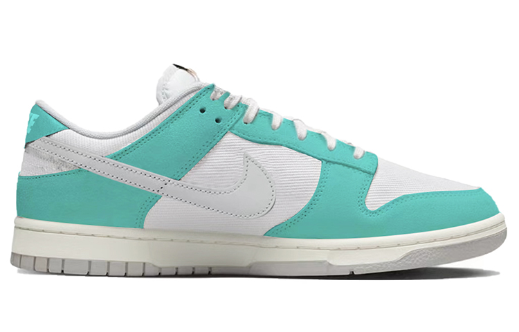 Order 【定制鞋】耐克Dunk低帮“纸飞机白绿” DO9776-001(TeamY-男款烟雨踏青白绿色)