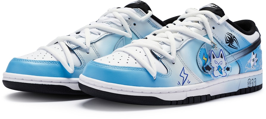 Zapatillas Nike Dunk Low 'Universo Paralelo Punk Araña Gato Americano' CW1590-100(Team80-女款朋克蜘蛛喵白蓝黑) Lookbook Zapatillas Nike Dunk Low 'Universo Paralelo Punk Araña Gato Americano' CW1590-100(Team80-女款朋克蜘蛛喵白蓝黑)