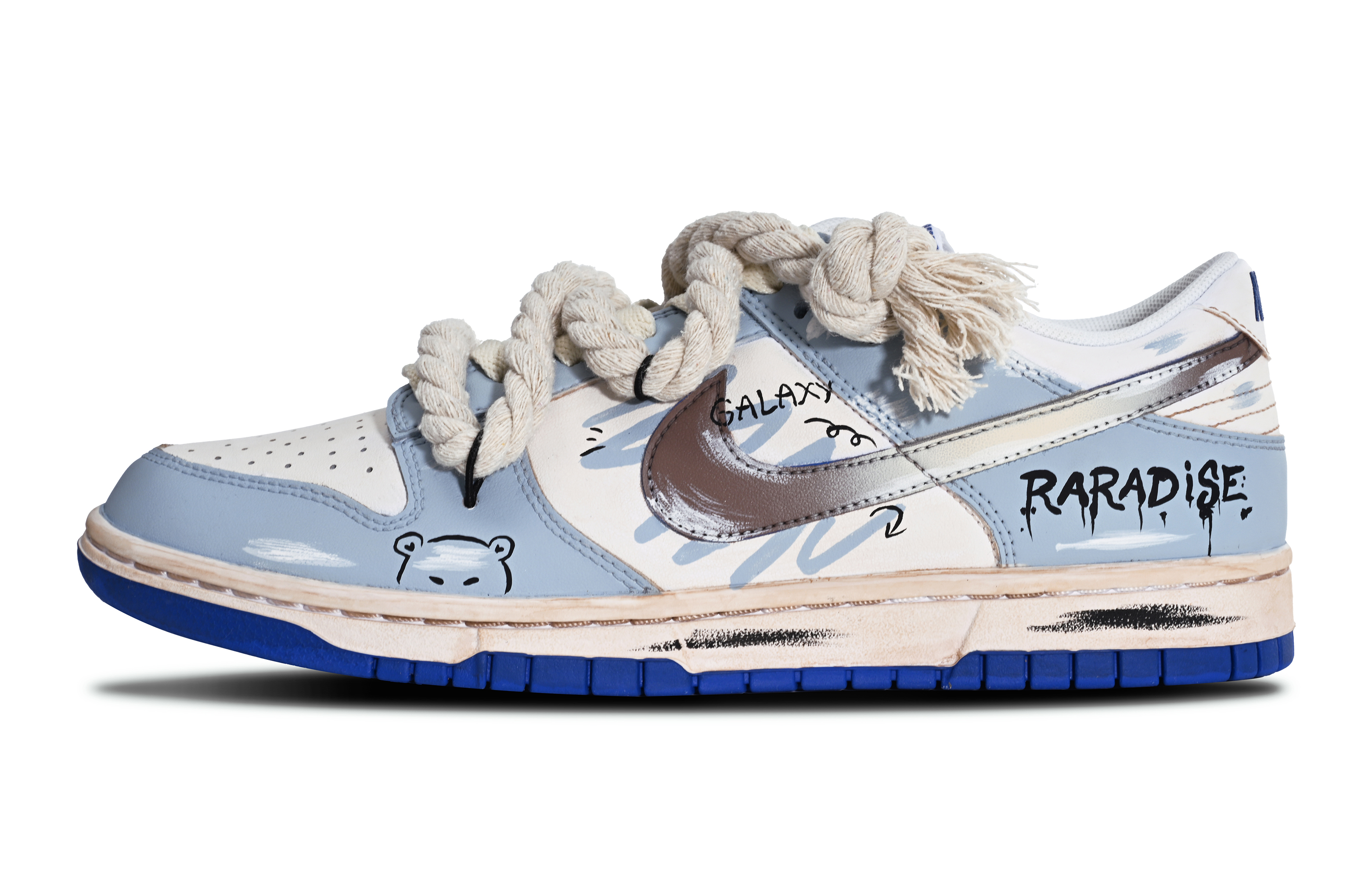 Buy [定制鞋] 耐克Dunk Low '粉彩银河涂鸦熊' DV0831-104(Team161男款古早星系）