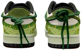 【定製球鞋】Nike Dunk Low 鄉村油畫 清新 做舊 麻繩 解構 禮盒 低幫 板鞋 男款 黑綠 Shop 【定製球鞋】Nike Dunk Low 鄉村油畫 清新 做舊 麻繩 解構 禮盒 低幫 板鞋 男款 黑綠