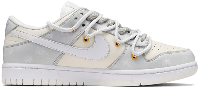 【定製球鞋】Nike Dunk Low 小熊 貼布 低幫 板鞋 GS 灰黃 Order 【定製球鞋】Nike Dunk Low 小熊 貼布 低幫 板鞋 GS 灰黃