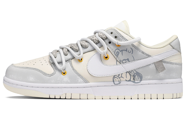[Custom Shoes] Nike Dunk Low 'Patchwork Bear' - Novelship