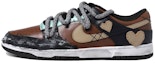 Buy 【定制鞋款】Nike Dunk Low 黑棕色拼接款 CW1590-100(Team拾玖-贴布爱心女S-BOX)