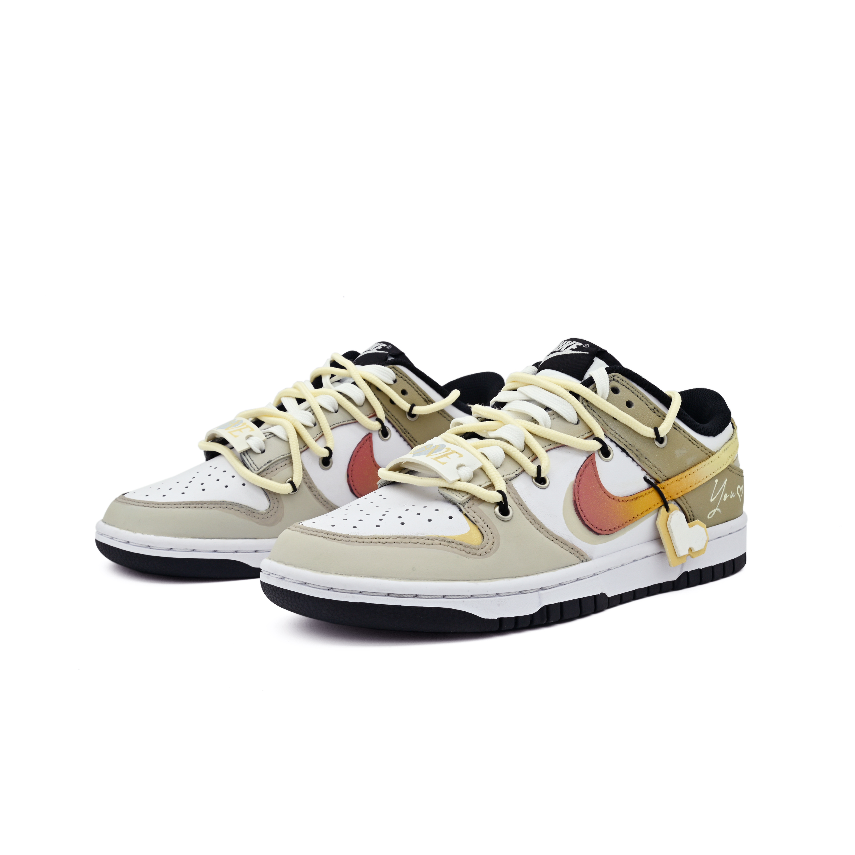 Lookbook 나이키 덩크 로우 '패치워크 브라운' (커스텀) DD1391-100(Team63-定格瞬间)