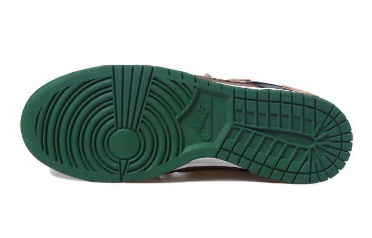 Details for 나이키 덩크 로우 '패치워크 블랙브라운' (커스텀) DD1391-300(Team拾玖-贴布爱心男S-BOX)