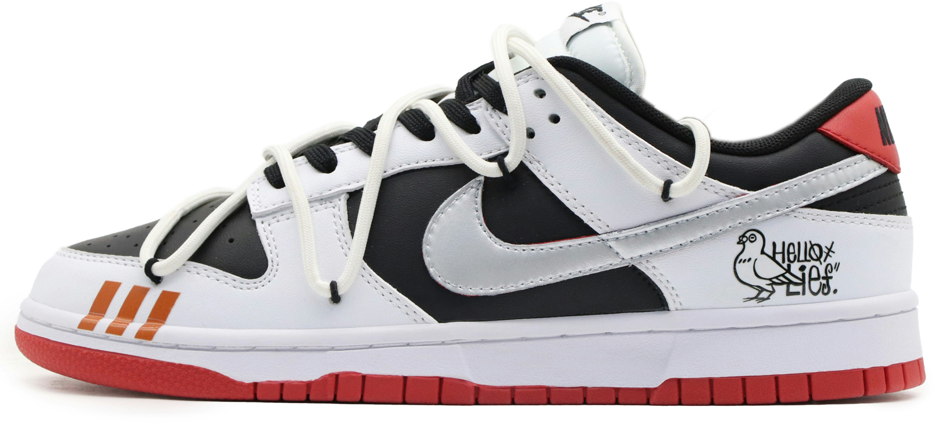 custom-shoes-nike-dunk-low-peace-dove-red-white