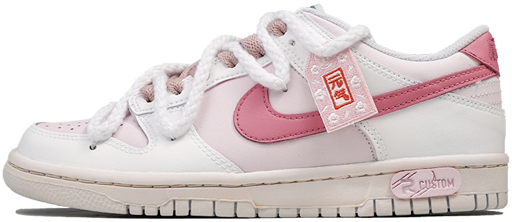 custom-shoes-nike-dunk-low-peach-charm-rope