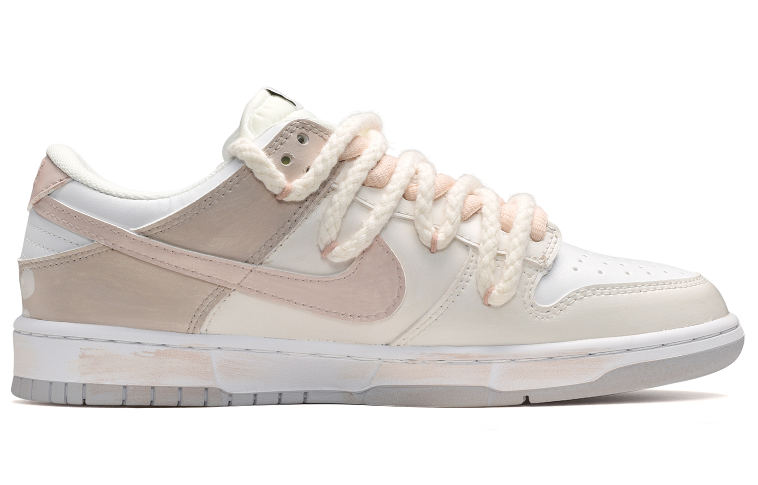 Order 【カスタムシューズ】ナイキダンクロー『ピーチグレープフルーツ』 DD1503-103(TeamE-女款桃桃蜜柚粉白棕)
