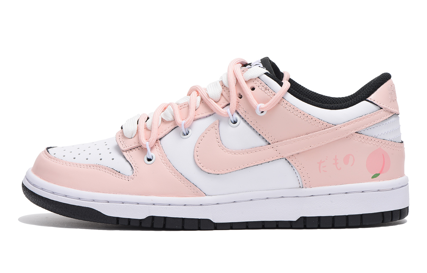 Buy [Sepatu Custom] Nike Dunk Low 'Peach Pink' Wanita CW1590-100(Team拾伍-女款粉桃)