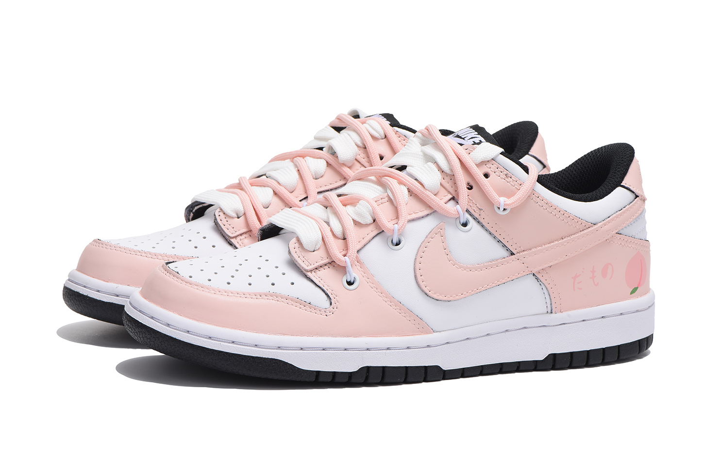 Lookbook [Sepatu Custom] Nike Dunk Low 'Peach Pink' Wanita CW1590-100(Team拾伍-女款粉桃)