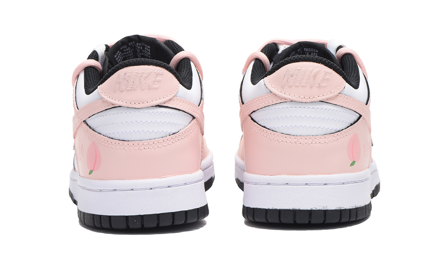 Shop [Sepatu Custom] Nike Dunk Low 'Peach Pink' Wanita CW1590-100(Team拾伍-女款粉桃)