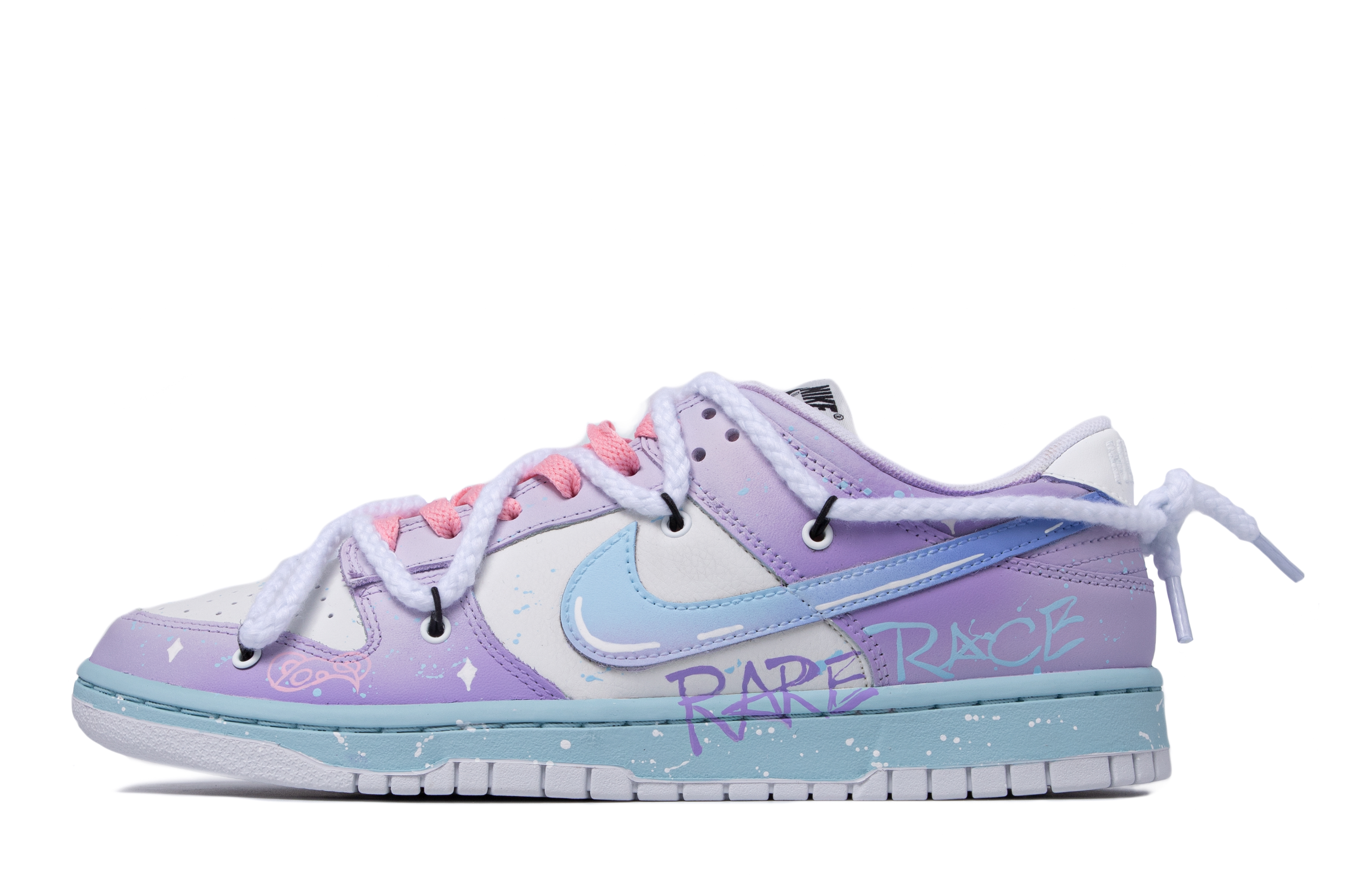 Buy 【カスタムシューズ】ナイキ ダンク ロー '真珠紫-ホワイト-ピンク' DH9765-100(TeamM-女款罗兰之恋)