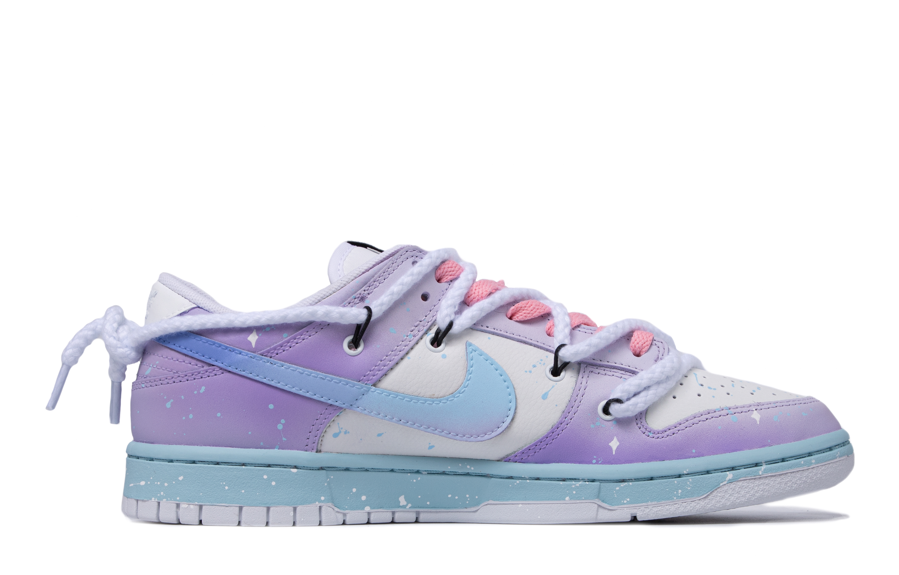 Order 【カスタムシューズ】ナイキ ダンク ロー '真珠紫-ホワイト-ピンク' DH9765-100(TeamM-女款罗兰之恋)