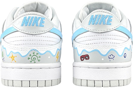 【定制球鞋】Nike Dunk Low Photon Dust 手繪 噴繪 塗鴉 雪山 流淌 滑板 滑雪 字母 板鞋 男女同款 白灰藍 Purchase 【定制球鞋】Nike Dunk Low Photon Dust 手繪 噴繪 塗鴉 雪山 流淌 滑板 滑雪 字母 板鞋 男女同款 白灰藍