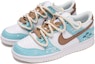 Lookbook Nike Dunk Low Personalizadas "Bambú y Pino" DH9765-100(TeamThree-女款松柏蓝白)