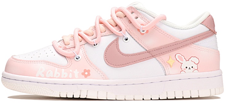 custom-shoes-nike-dunk-low-pink-bunny