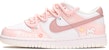 나이키 덩크 로우 '핑크 버니' (커스텀) DH9765-100(TeamThree-女款兔子粉白)