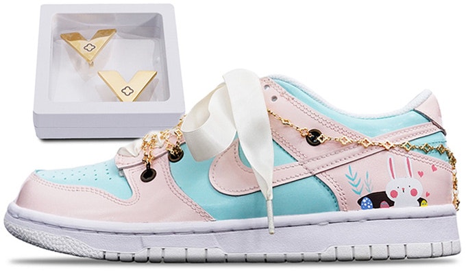 custom-shoes-nike-dunk-low-pink-bunny-vibe
