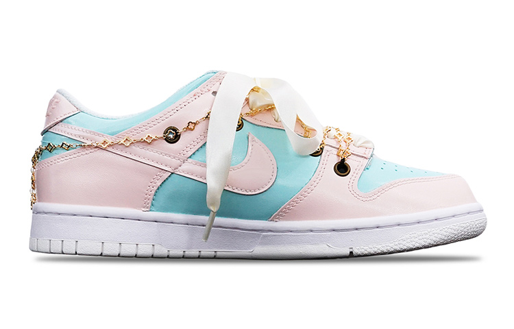 Lookbook 나이키 덩크 로우 '핑크 버니'(커스텀) DH9765-100(Teamone-女款粉红兔子)