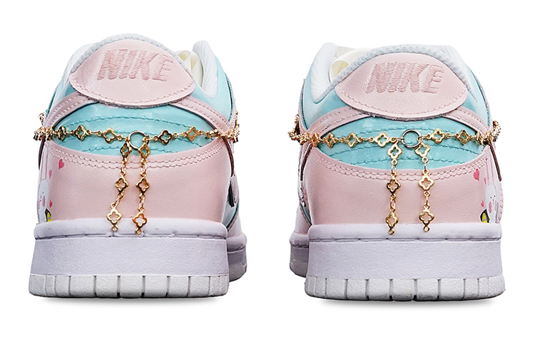 Purchase 나이키 덩크 로우 '핑크 버니'(커스텀) DH9765-100(Teamone-女款粉红兔子)