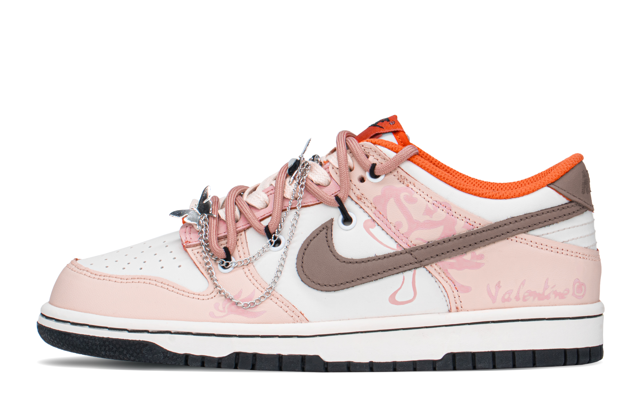 Buy [Kasut Custom] Nike Dunk Low 'Pink Butterfly Y2K' DH9765-003(TeamA-DK女蝴蝶情人S-BOX)