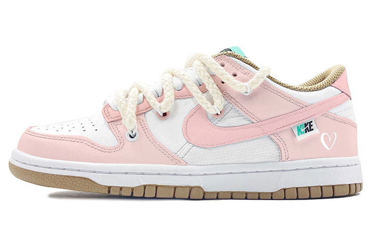 Buy 【訂製球鞋】Nike Dunk Low 解構鞋帶 愛心 高街 特殊鞋盒 低幫 板鞋 GS 粉色