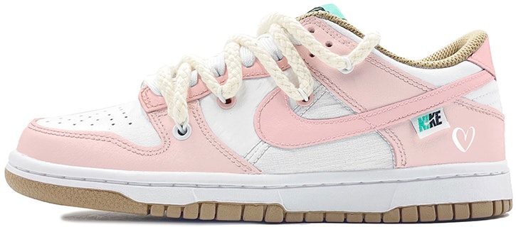 custom-shoes-nike-dunk-low-pink-deconstructed-heart