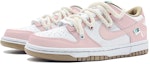 Lookbook 【訂製球鞋】Nike Dunk Low 解構鞋帶 愛心 高街 特殊鞋盒 低幫 板鞋 GS 粉色