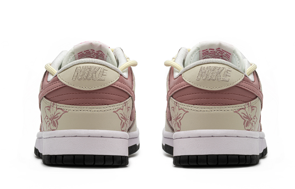 Purchase 【訂製球鞋】Nike Dunk FZBB 主題 粉色花紋 低筒 滑板鞋 GS 粉米色