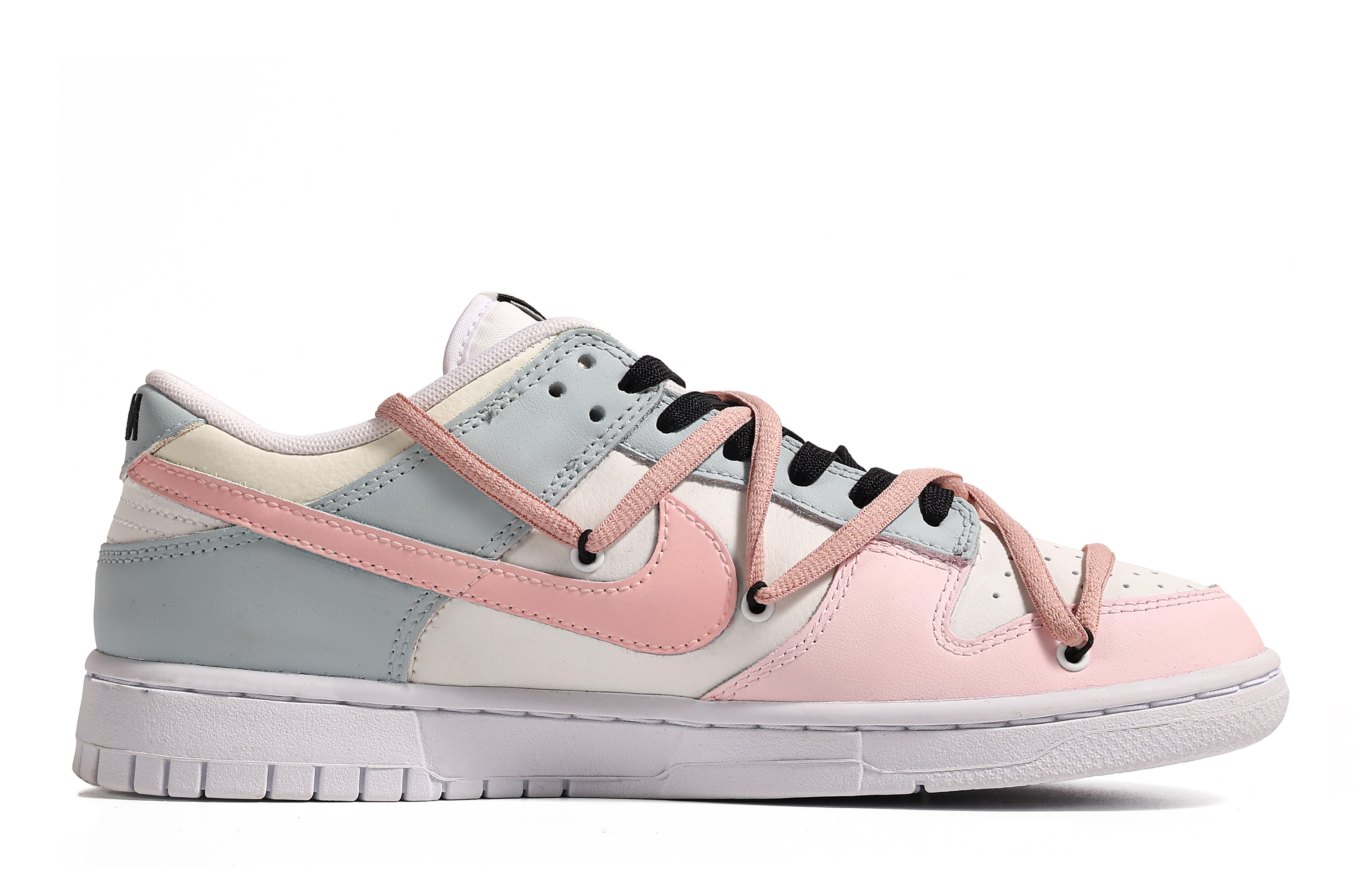 Order 【訂製球鞋】 Nike Dunk Low 你好甜心 撞色 簡約 低幫 板鞋 GS 粉綠