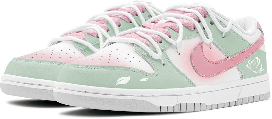 나이키 덩크 로우 '핑크 그린 로즈' (50 characters) DV0831-101(TeamS-粉绿玫瑰男S-BOX) Lookbook 나이키 덩크 로우 '핑크 그린 로즈' (50 characters) DV0831-101(TeamS-粉绿玫瑰男S-BOX)