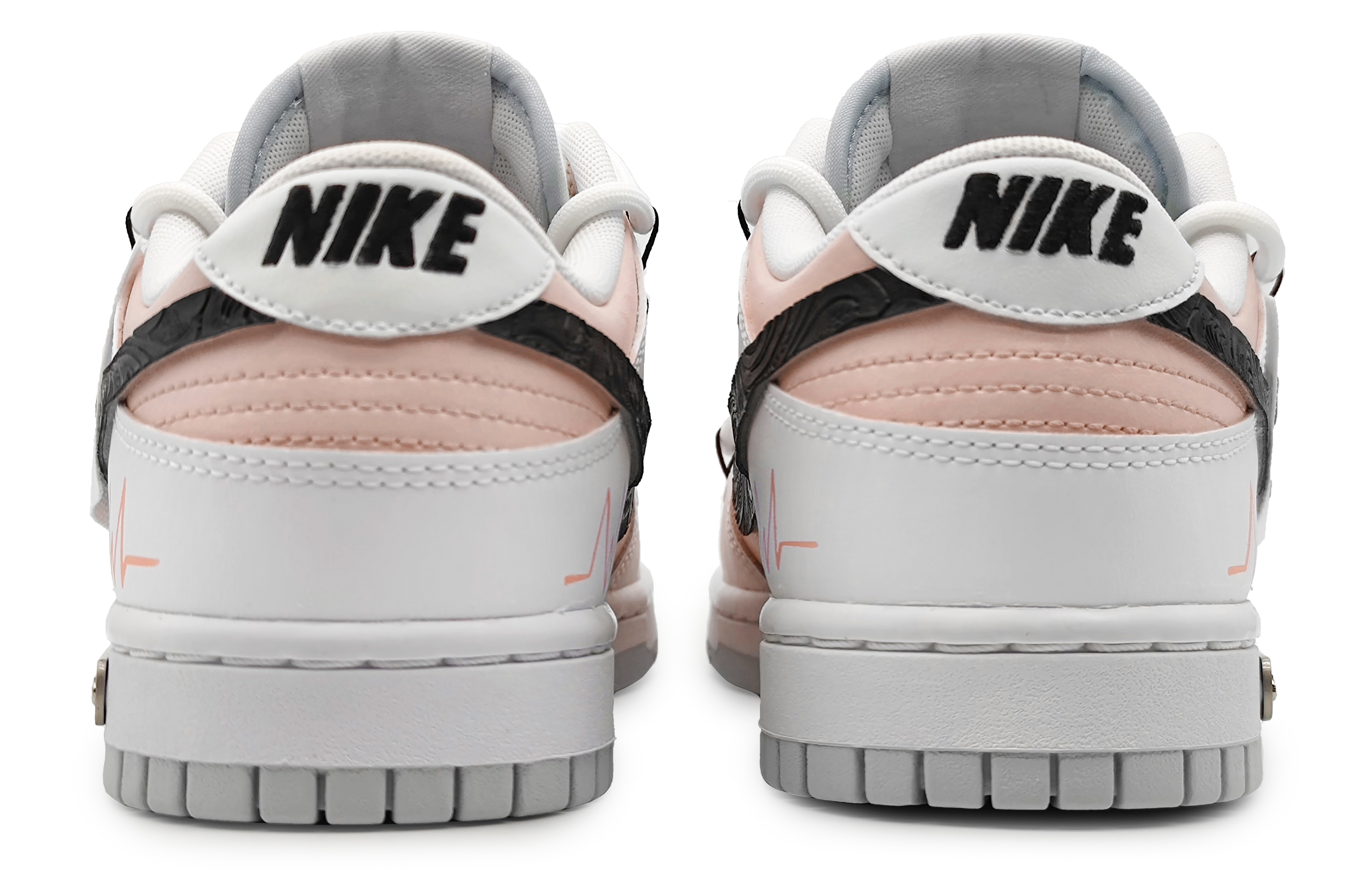 Purchase [Zapatos Personalizados] Nike Dunk Low 'Rosa Gris Camellia Amor' DV0831-101(Team16-男款指纹爱心粉)