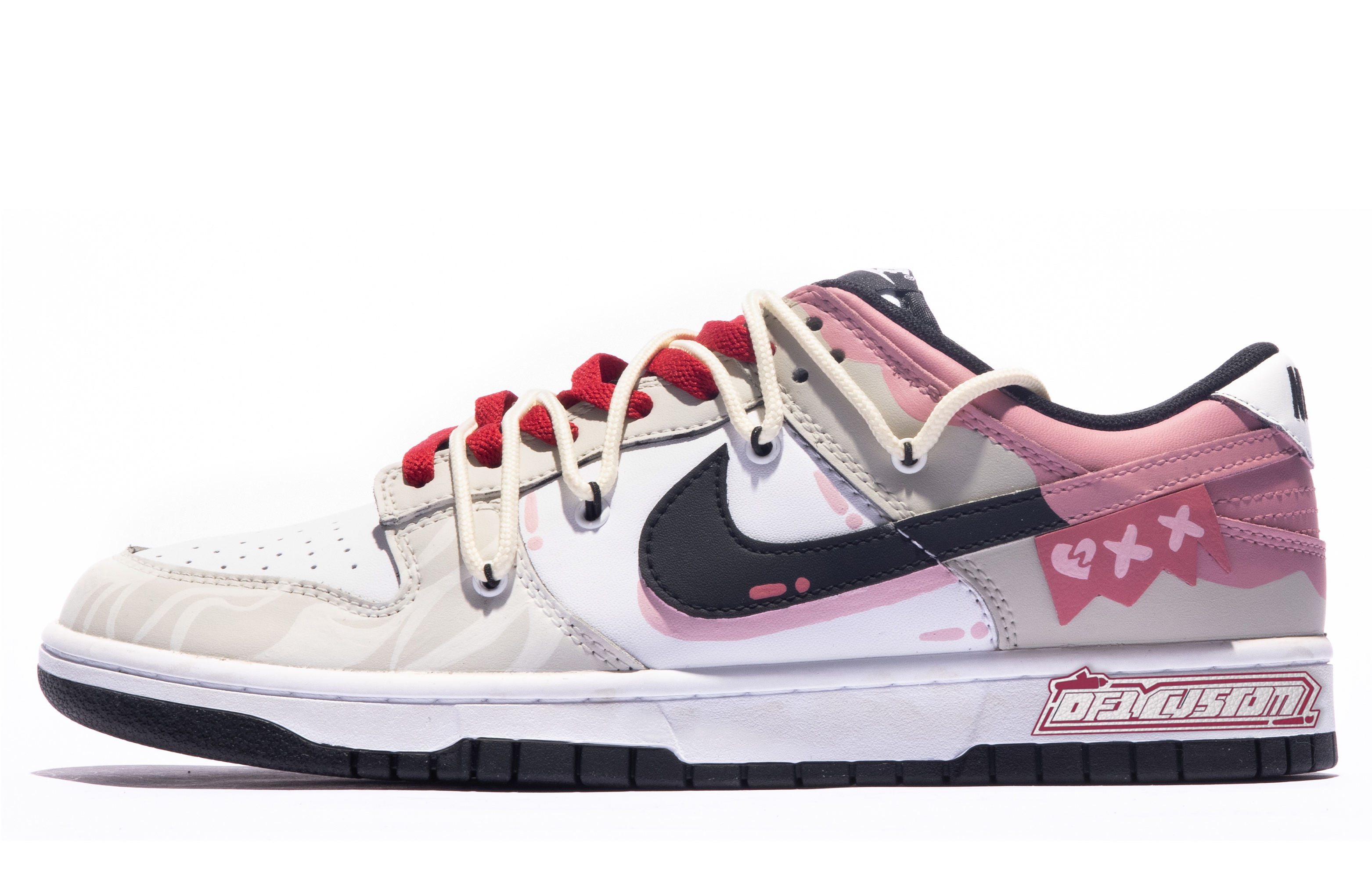 Buy [Kasut Custom] Nike Dunk Low 'Pink Grey Graffiti Box' DD1391-100(TeamM-男款琳琅之上S-BOX)