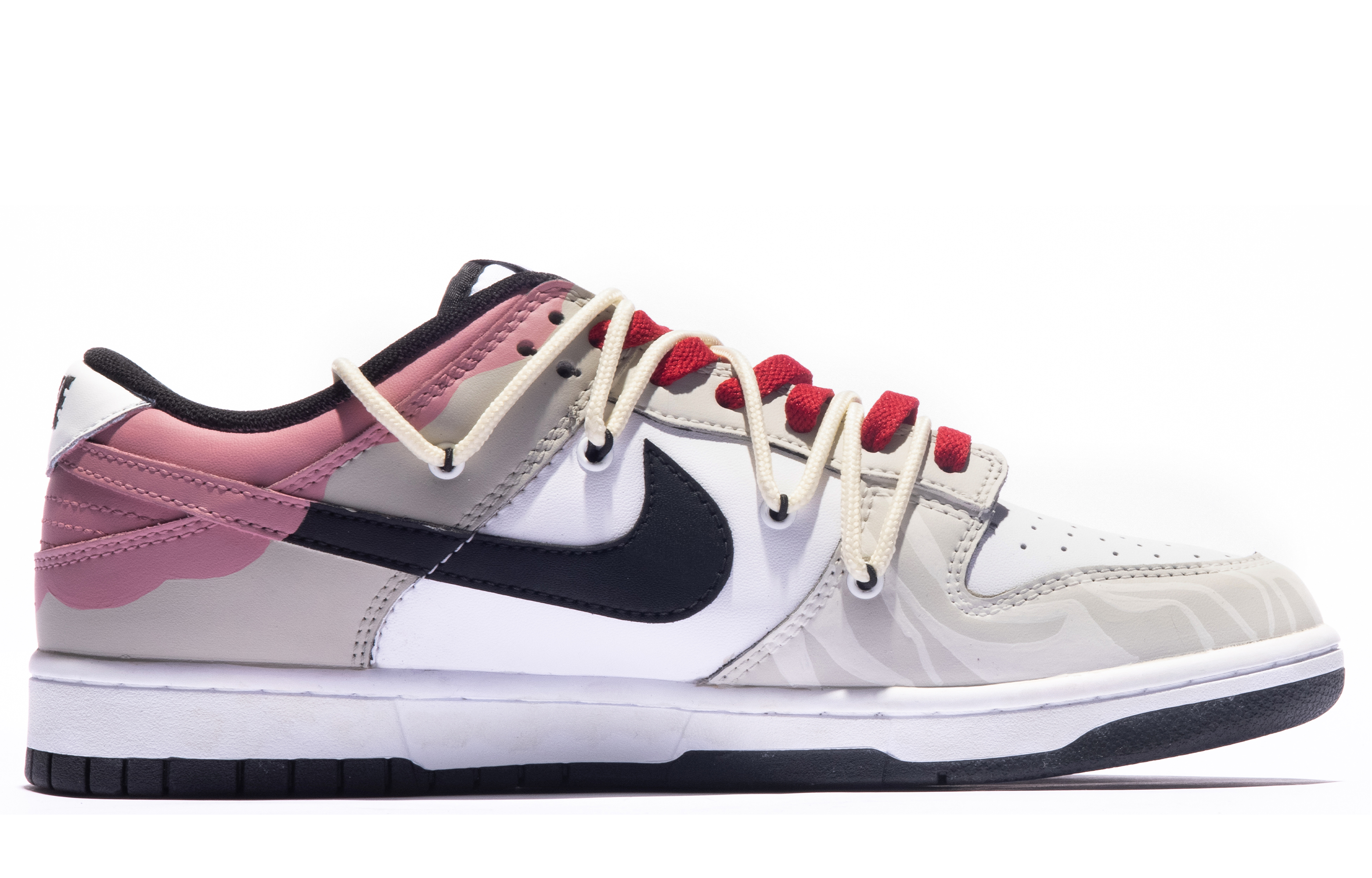 Order [Kasut Custom] Nike Dunk Low 'Pink Grey Graffiti Box' DD1391-100(TeamM-男款琳琅之上S-BOX)