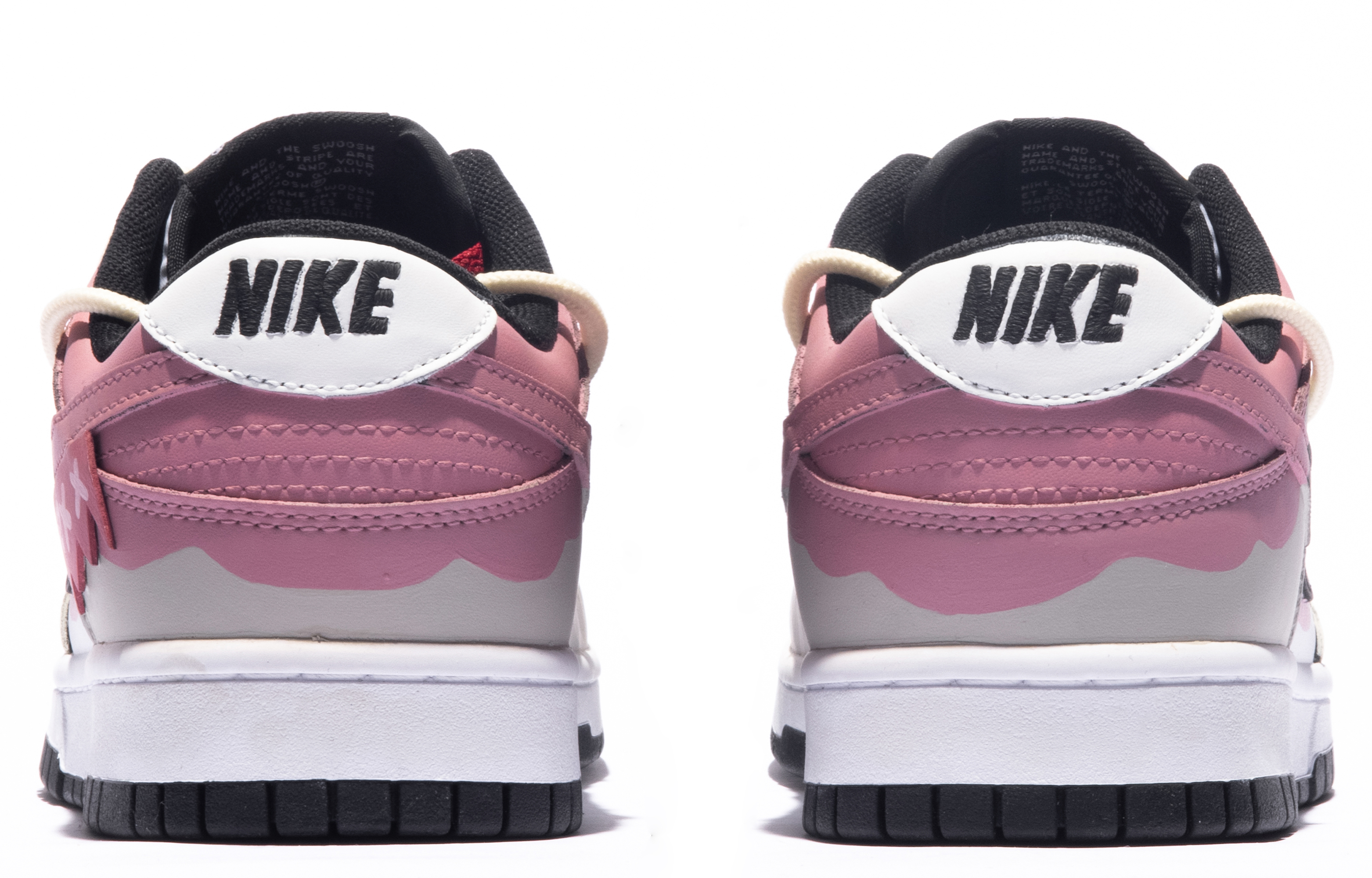 Shop [Kasut Custom] Nike Dunk Low 'Pink Grey Graffiti Box' DD1391-100(TeamM-男款琳琅之上S-BOX)