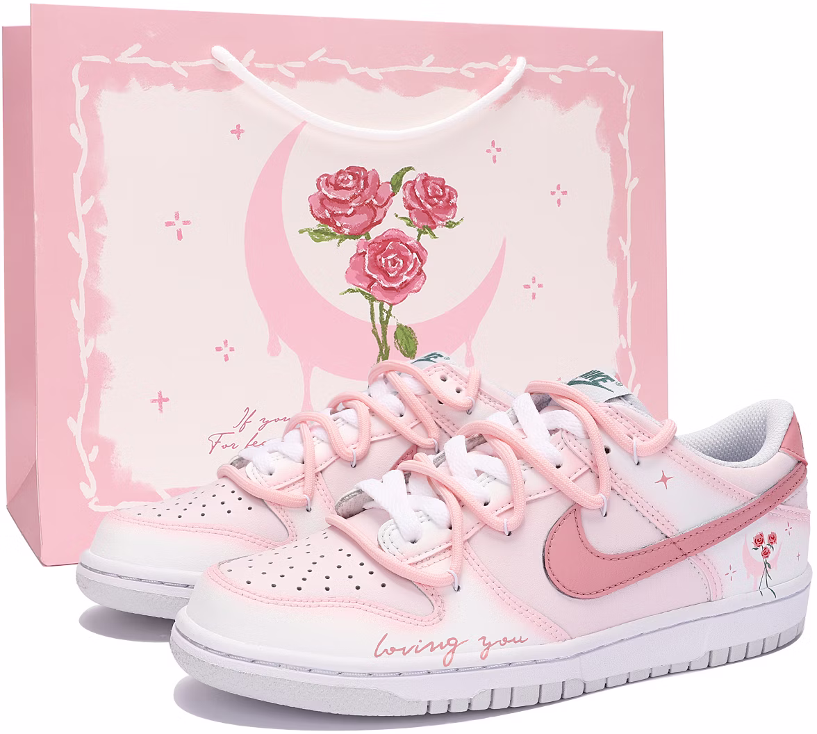 Custom Shoes Nike Dunk Low Pink Moon Rose Novelship custom shoes nike dunk low pink moon rose novelship