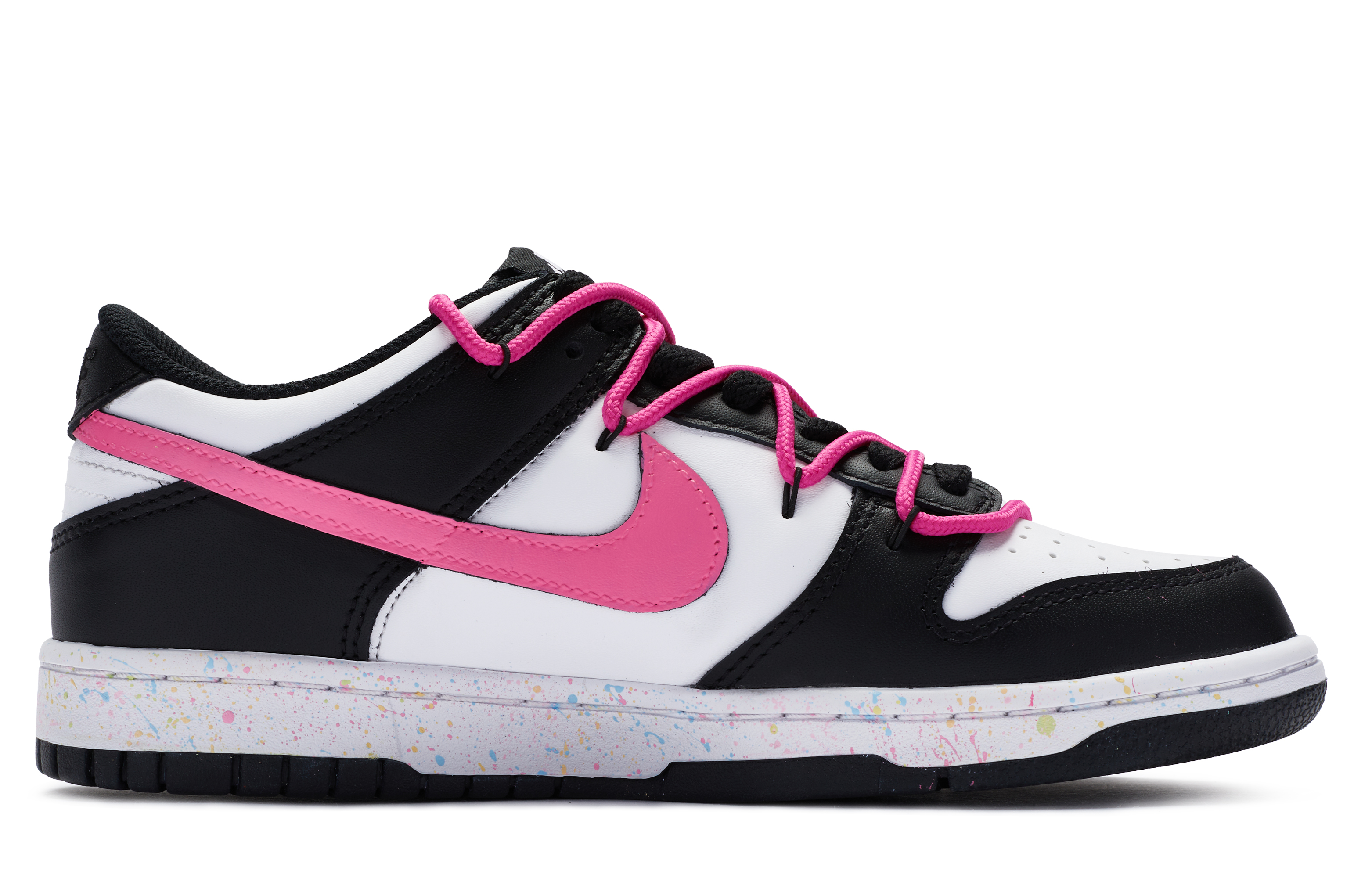 Order Zapatillas Nike Dunk Low 'Pink Power' Personalizadas: Rosa, Negro y Blanco CW1590-100(TeamR-女款粉色力量)