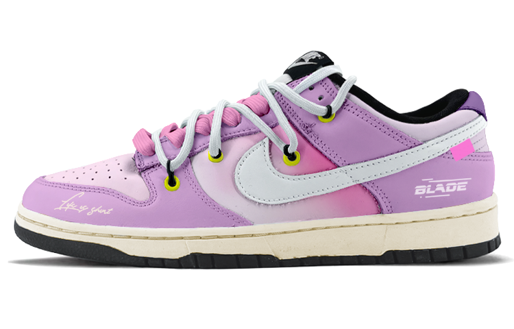 Buy [Sepatu Kustom] Nike Dunk Low 'Gradasi Pink Ungu' DD1391-100(TeamK-紫色霓虹S-BOX)