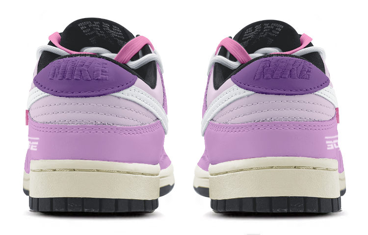 Shop [Sepatu Kustom] Nike Dunk Low 'Gradasi Pink Ungu' DD1391-100(TeamK-紫色霓虹S-BOX)
