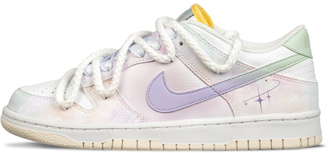 ナイキダンクロー『ピンクパープルサイケデリックペイズリー』カスタムシューズ FJ7707-131(Team62-星空腰果花) Order ナイキダンクロー『ピンクパープルサイケデリックペイズリー』カスタムシューズ FJ7707-131(Team62-星空腰果花)