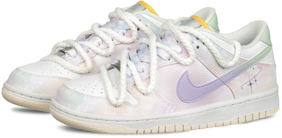 ナイキダンクロー『ピンクパープルサイケデリックペイズリー』カスタムシューズ FJ7707-131(Team62-星空腰果花) Shop ナイキダンクロー『ピンクパープルサイケデリックペイズリー』カスタムシューズ FJ7707-131(Team62-星空腰果花)