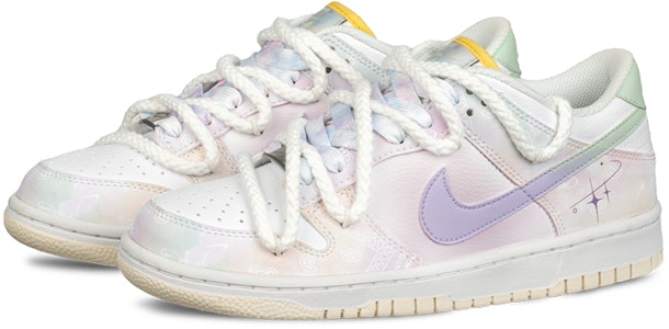 ナイキダンクロー『ピンクパープルサイケデリックペイズリー』カスタムシューズ FJ7707-131(Team62-星空腰果花) Shop ナイキダンクロー『ピンクパープルサイケデリックペイズリー』カスタムシューズ FJ7707-131(Team62-星空腰果花)