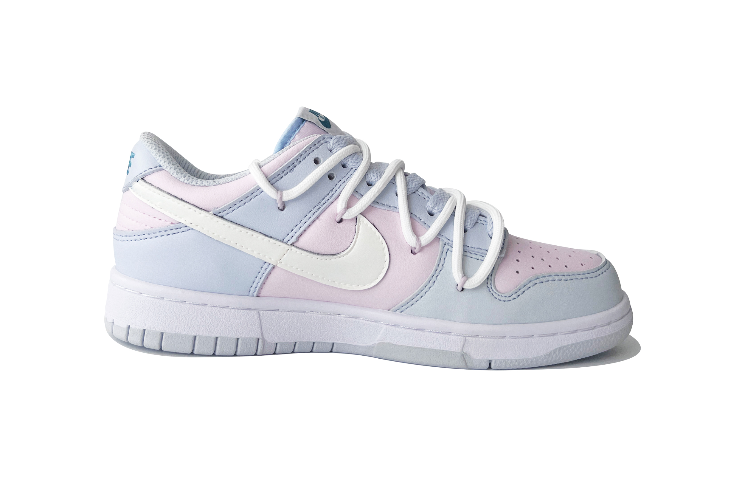 Lookbook [Zapatillas Personalizadas] Nike Dunk Low 'Conejo Rosa Deconstruido' FD1232-002(TeamD-GS款粉嫩小白兔)