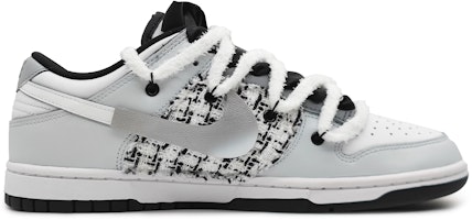 나이키 덩크 로우 '핑크 로즈 디컨스트럭티드' (커스텀) CW1590-100(Team16-女款眷恋浅灰) Lookbook 나이키 덩크 로우 '핑크 로즈 디컨스트럭티드' (커스텀) CW1590-100(Team16-女款眷恋浅灰)