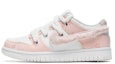 Buy 【定制球鞋】Nike Dunk Low 野鶴製造 解構雙鞋帶 小狐狸 毛絨鉤子 櫻花 禮盒 低幫 板鞋 GS 粉白