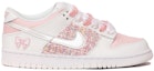 Order 나이키 덩크 로우 "핑크 실버 샤넬 패치워크" (Nike Dunk Low "Pink Silver Chanel Patchwork") DH9765-100(TeamJ-女款喷绘拼贴粉白)