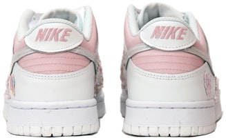 나이키 덩크 로우 "핑크 실버 샤넬 패치워크" (Nike Dunk Low "Pink Silver Chanel Patchwork") DH9765-100(TeamJ-女款喷绘拼贴粉白) Purchase 나이키 덩크 로우 "핑크 실버 샤넬 패치워크" (Nike Dunk Low "Pink Silver Chanel Patchwork") DH9765-100(TeamJ-女款喷绘拼贴粉白)