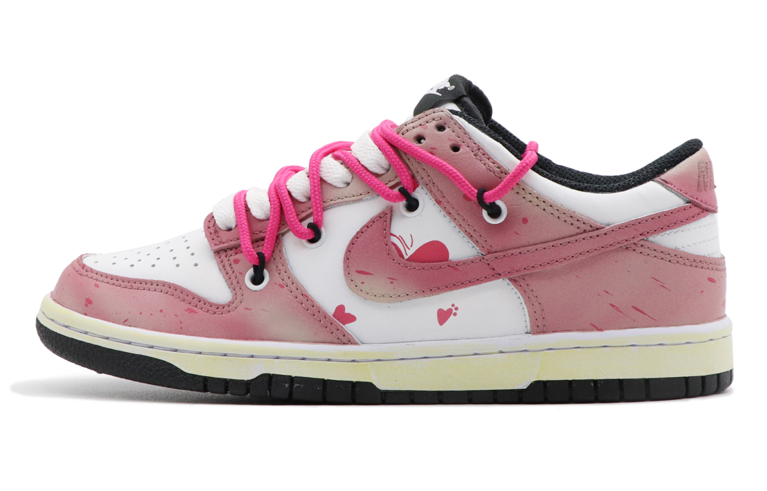 Buy [Sepatu Custom] Nike Dunk Low 'Pink Snow Mountain' DD1391-100(Team98-男款桃红雪山)
